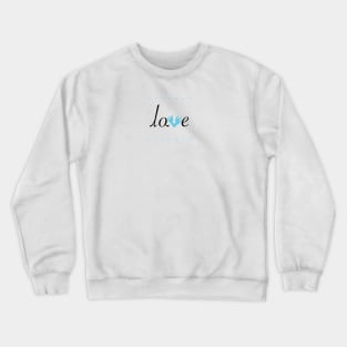 Baby foot print with love Crewneck Sweatshirt